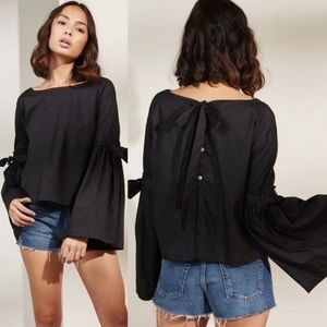 Free People So Obviously Yours Crop Blouse